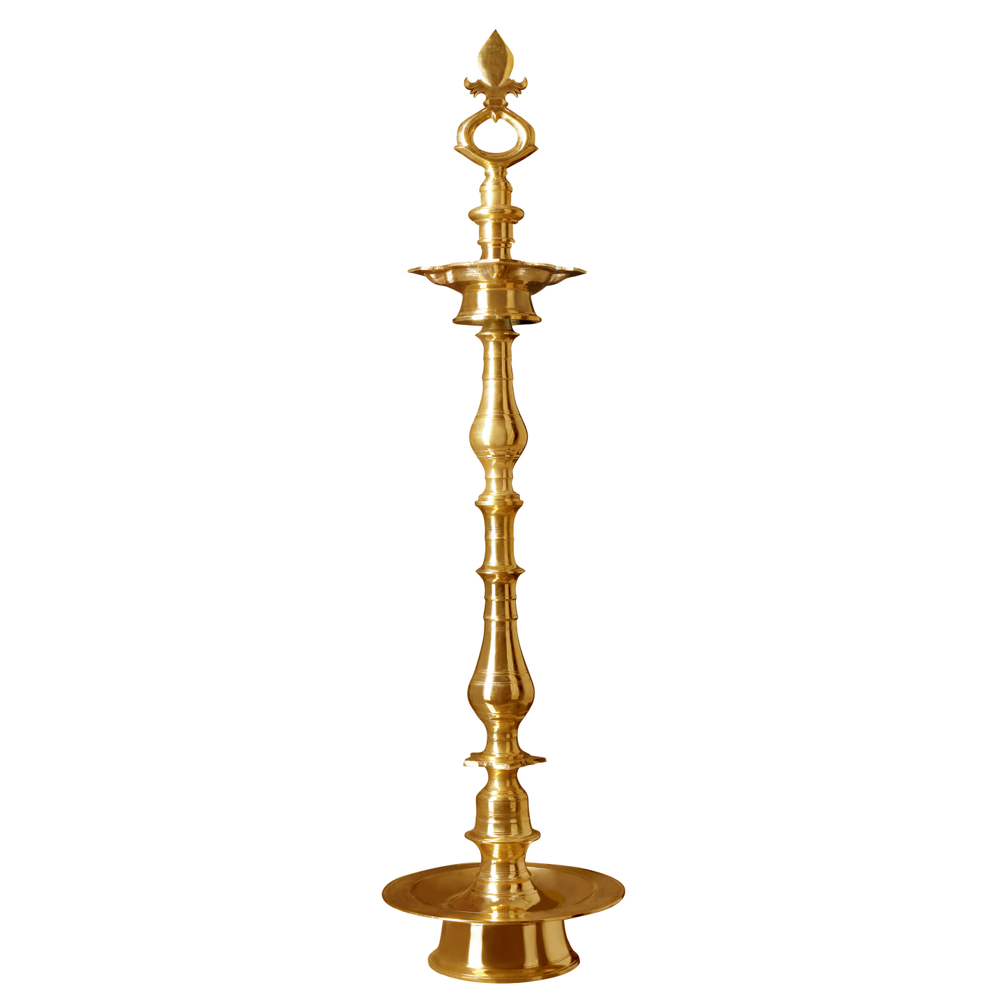 Ponndeep Vagai Kaai Vilakku Pure Duplex Brass Diya Oil Lamp