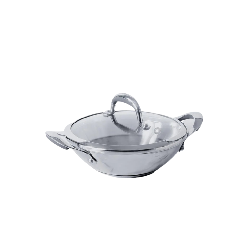 Meyer Select Stainless Steel Kadai with Glass Lid