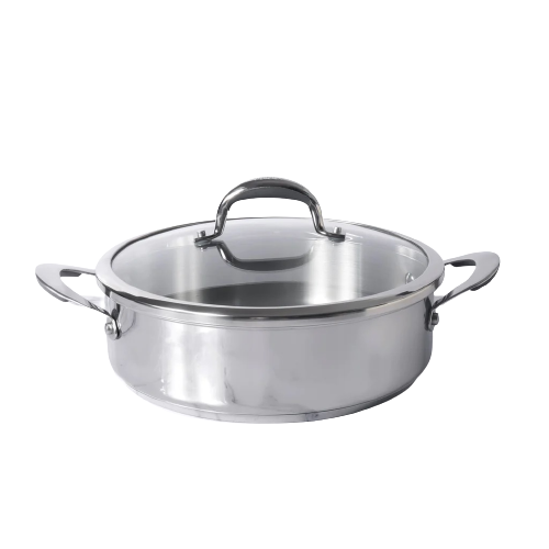 Meyer Select Stainless Steel Sauteuse with Glass Lid