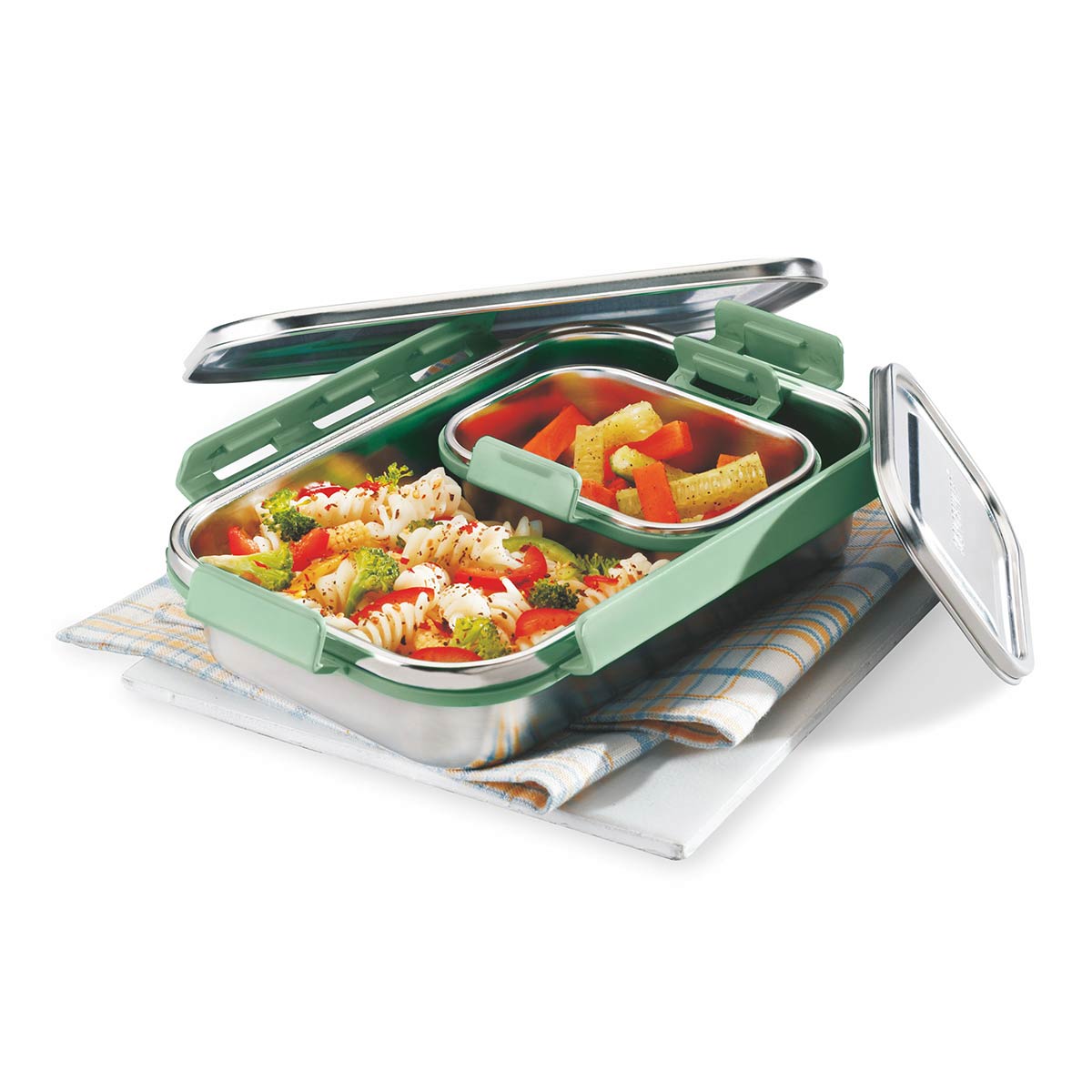 Signoraware Steelion Steel Stainless Steel Lunch Box