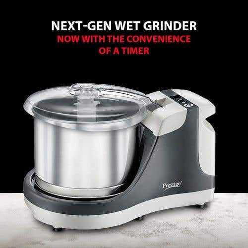 Prestige PWG 09 Table Top Wet Grinder with Timer, 2 Litres