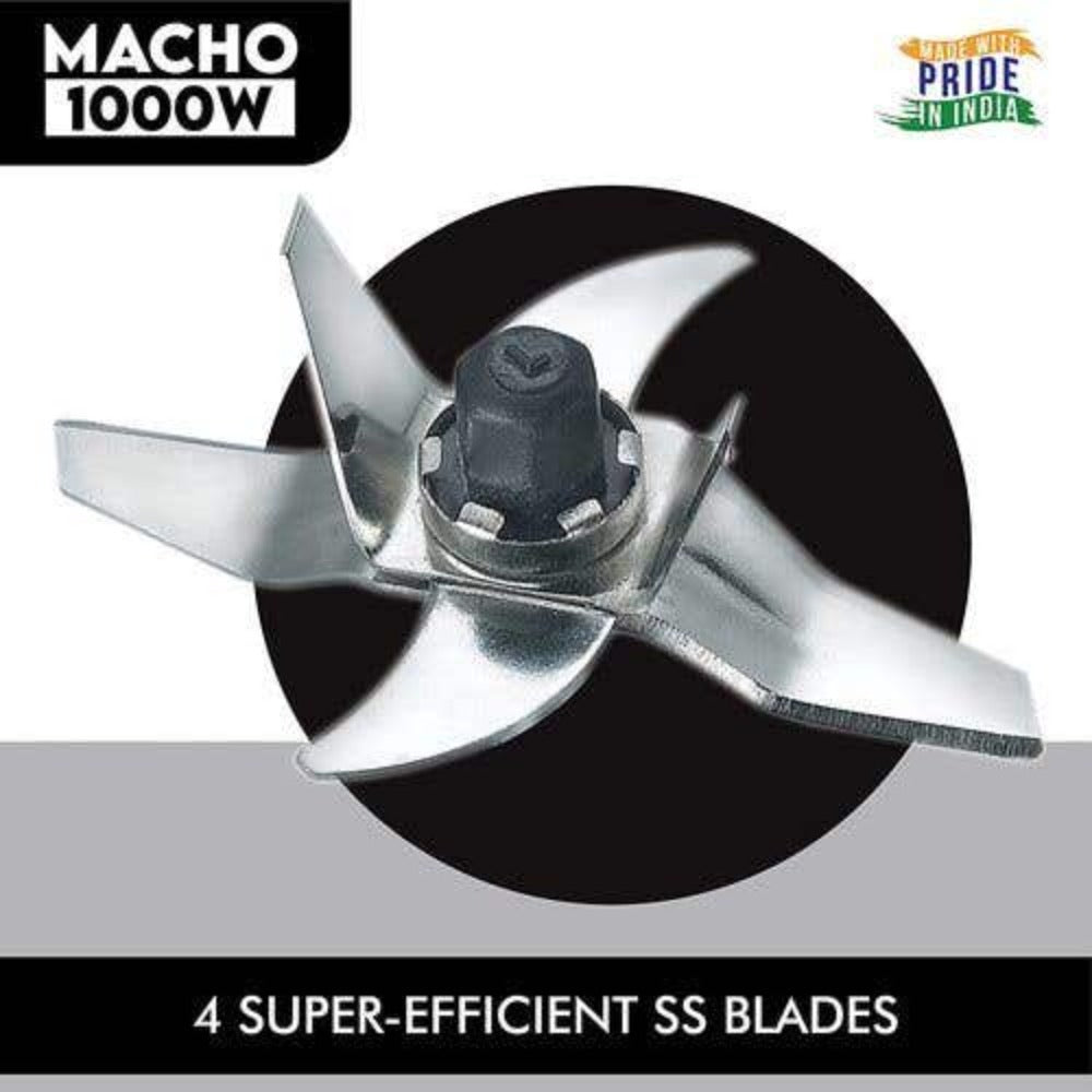 Prestige Macho Mixer Grinder, 1000W, 4 Jars