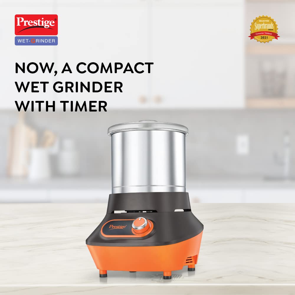 Prestige PVG 2.0 Table Top Vertical Wet Grinder with Timer, 2 Litres
