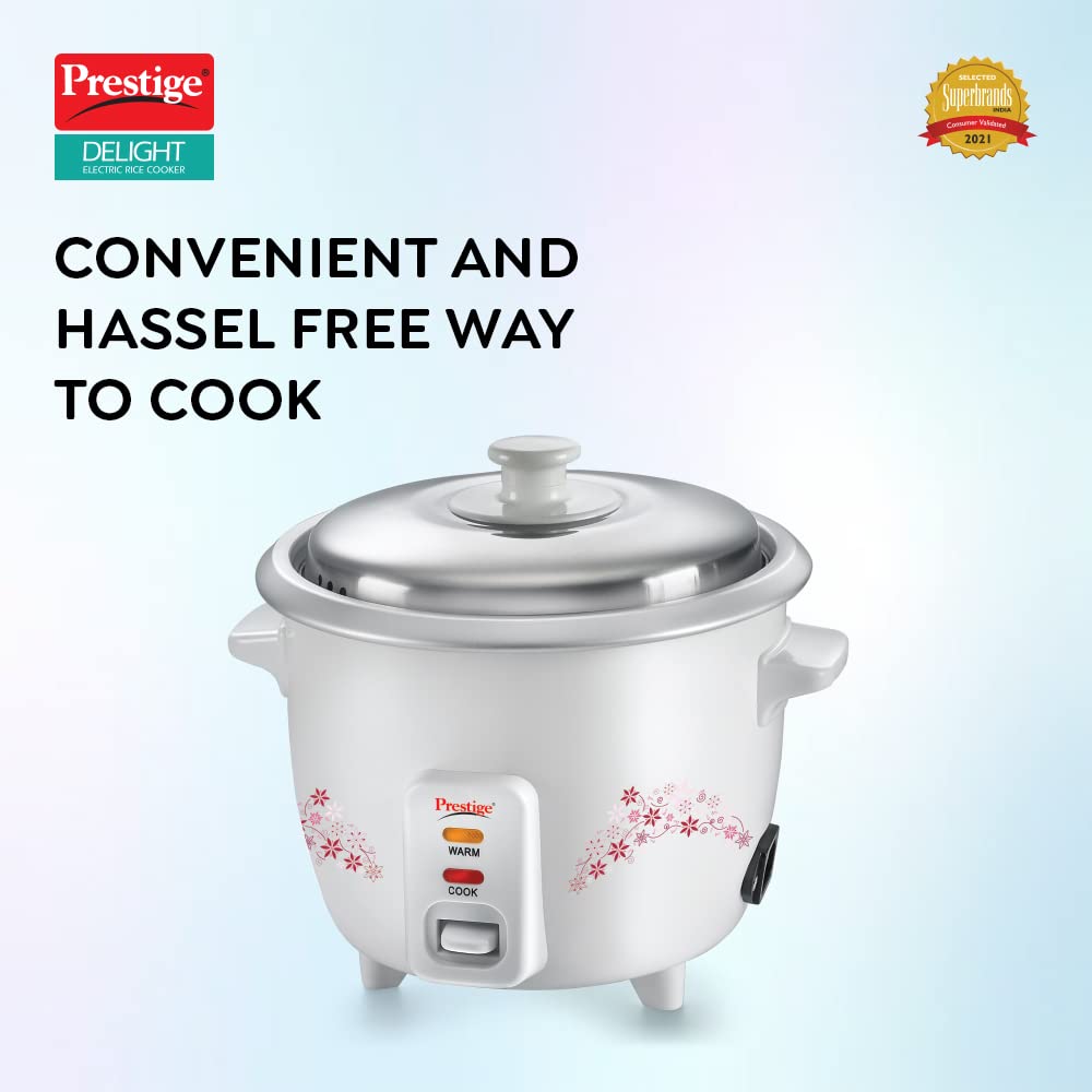 Prestige Delight PRWO 1.5 Electric Rice Cooker, 1.5 Litres