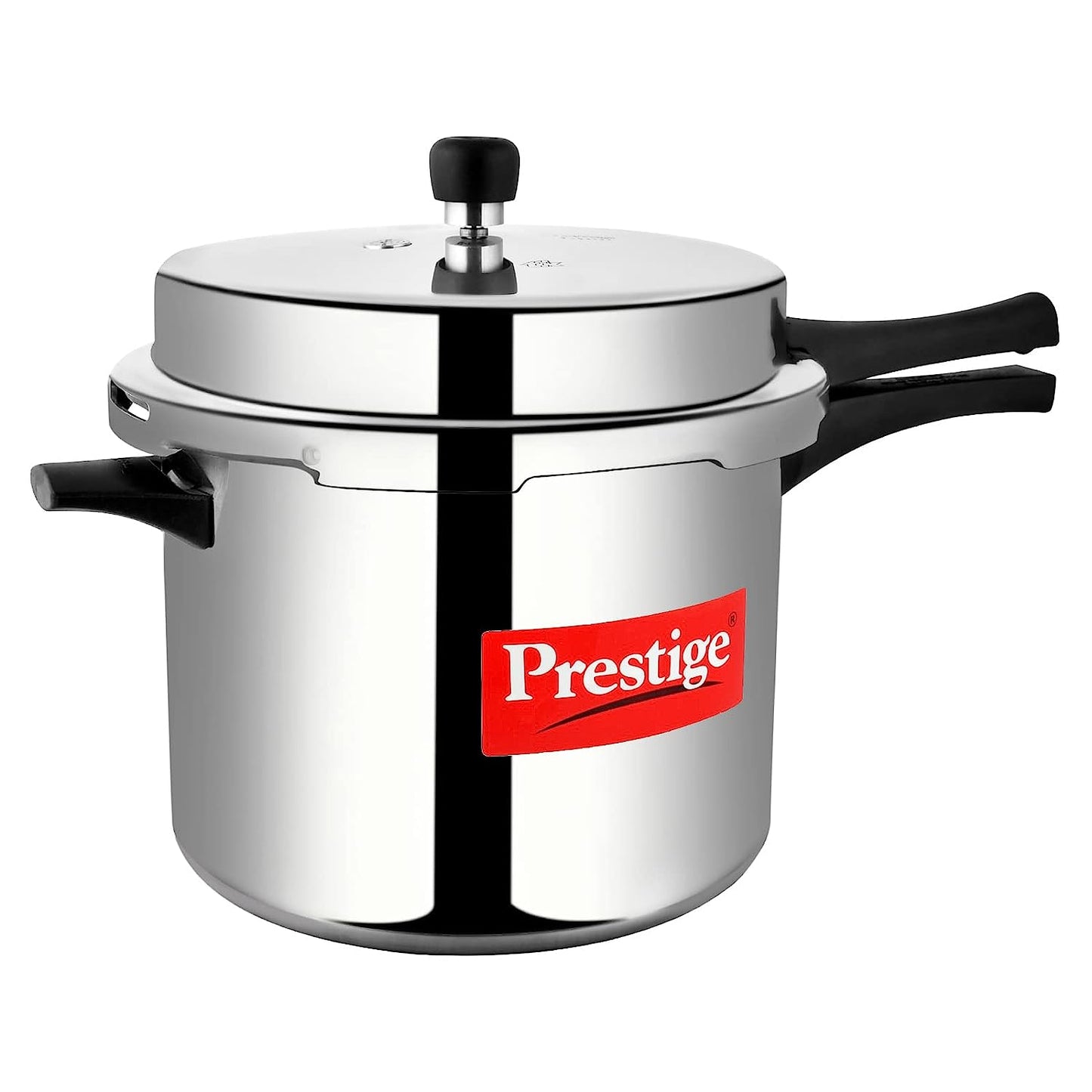 Prestige Popular Aluminium Non-Induction Base Outer Lid Pressure Cooker, 10 Litres