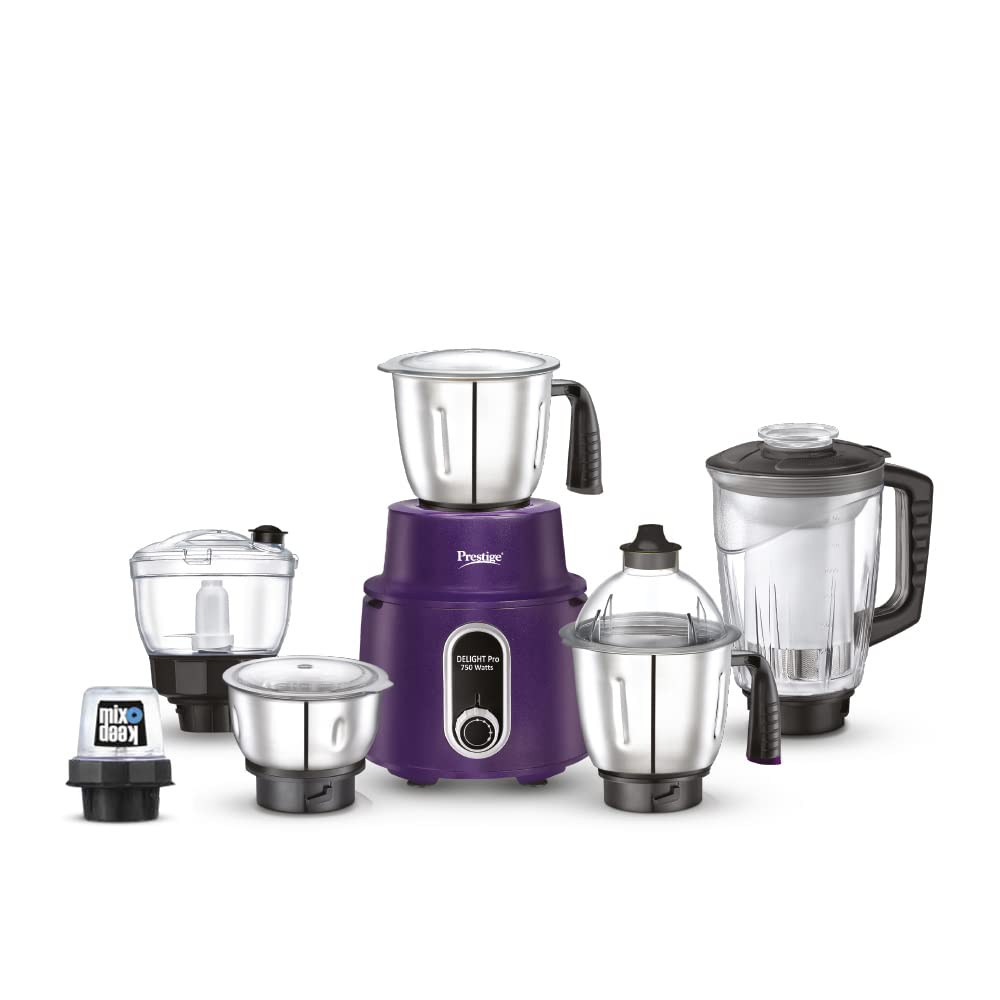 Prestige Delight Pro Mixer Grinder, 750W, 6 Jars