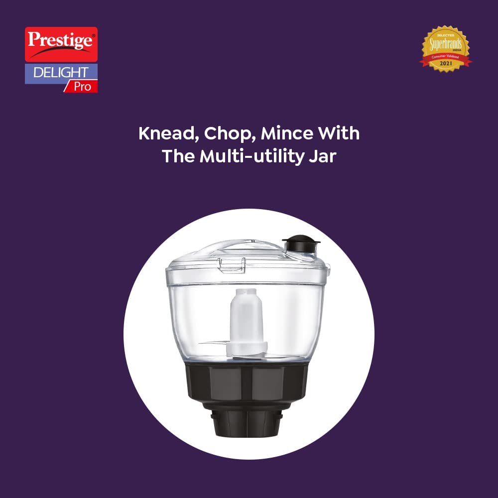 Prestige Delight Pro Mixer Grinder, 750W, 6 Jars