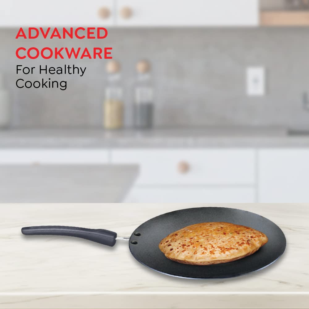 Prestige Omega Deluxe Aluminium Induction Base Non-stick Concave Tawa