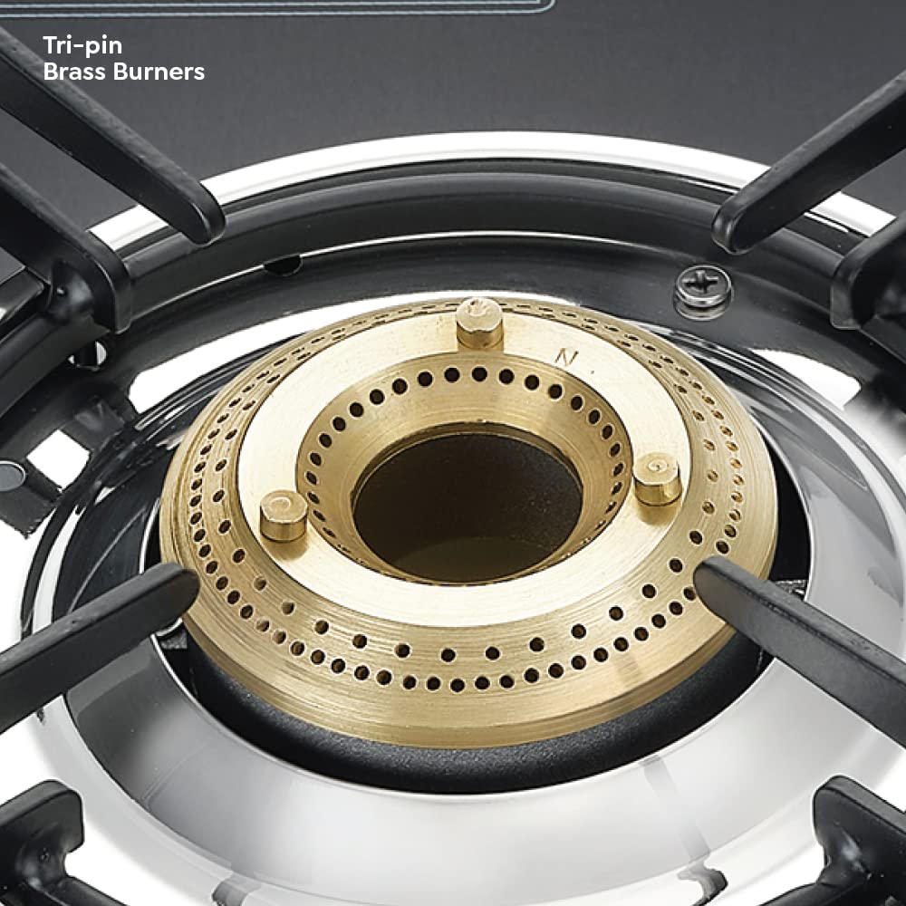 Prestige Magic Plus GTMP 03 Toughened Glass Top Gas Stove, 3 Burners