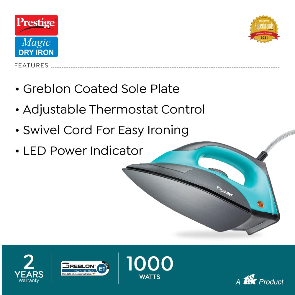 Prestige Magic PDI 07 Dry Iron Box, 1000W