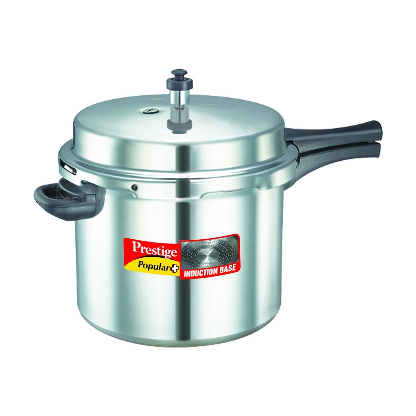 Prestige Popular Plus Virgin Aluminium Induction Base Outer Lid Pressure Cooker, 10 Litres
