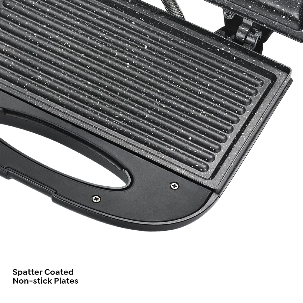 Prestige PGFSP Spatter Coated Sandwich Maker with Fixed Grill Plates, 800W