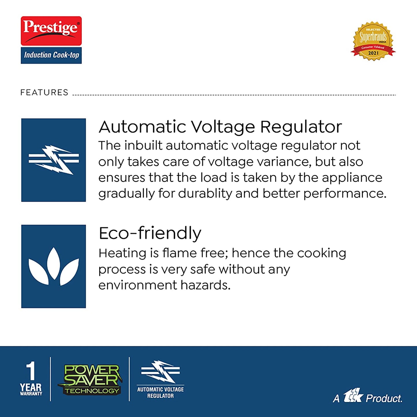 Prestige Xpress Ceramic Panel Induction Cooktop, 1200W