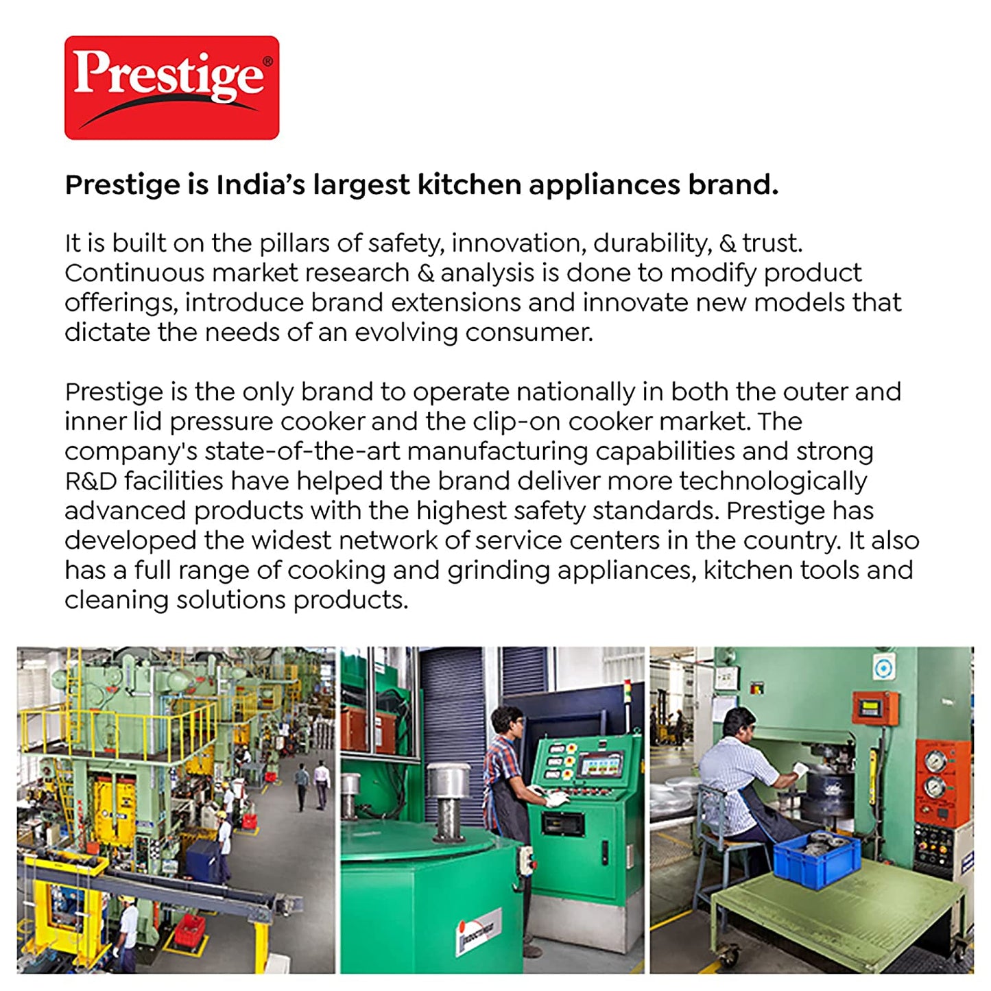 Prestige Deluxe Plus Aluminium Induction Base Outer Lid Pressure Cooker Mini Handi, 3 Litres