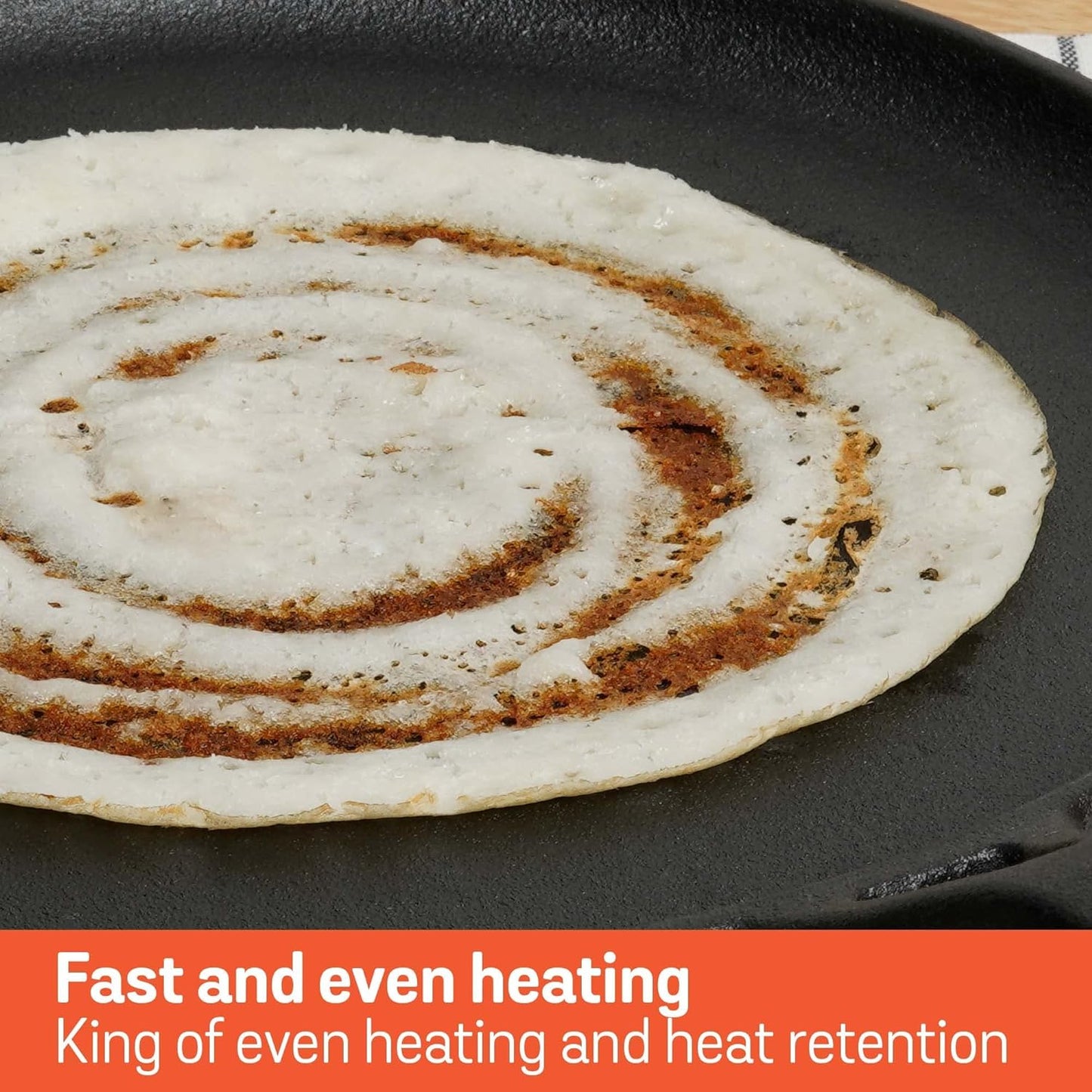 Meyer Pre-Seasoned Cast Iron Flat Dosa Tawa
