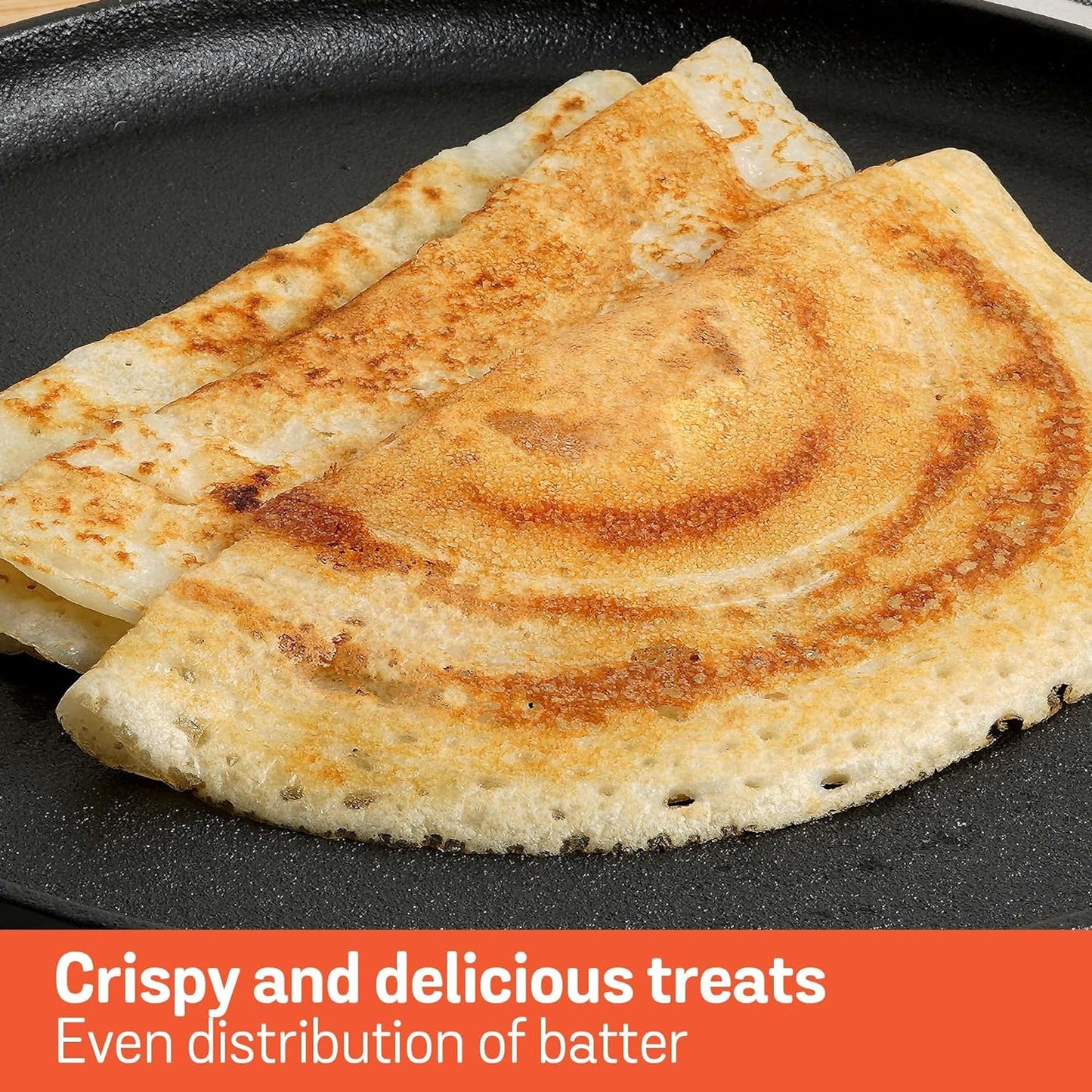 Meyer Pre-Seasoned Cast Iron Flat Dosa Tawa