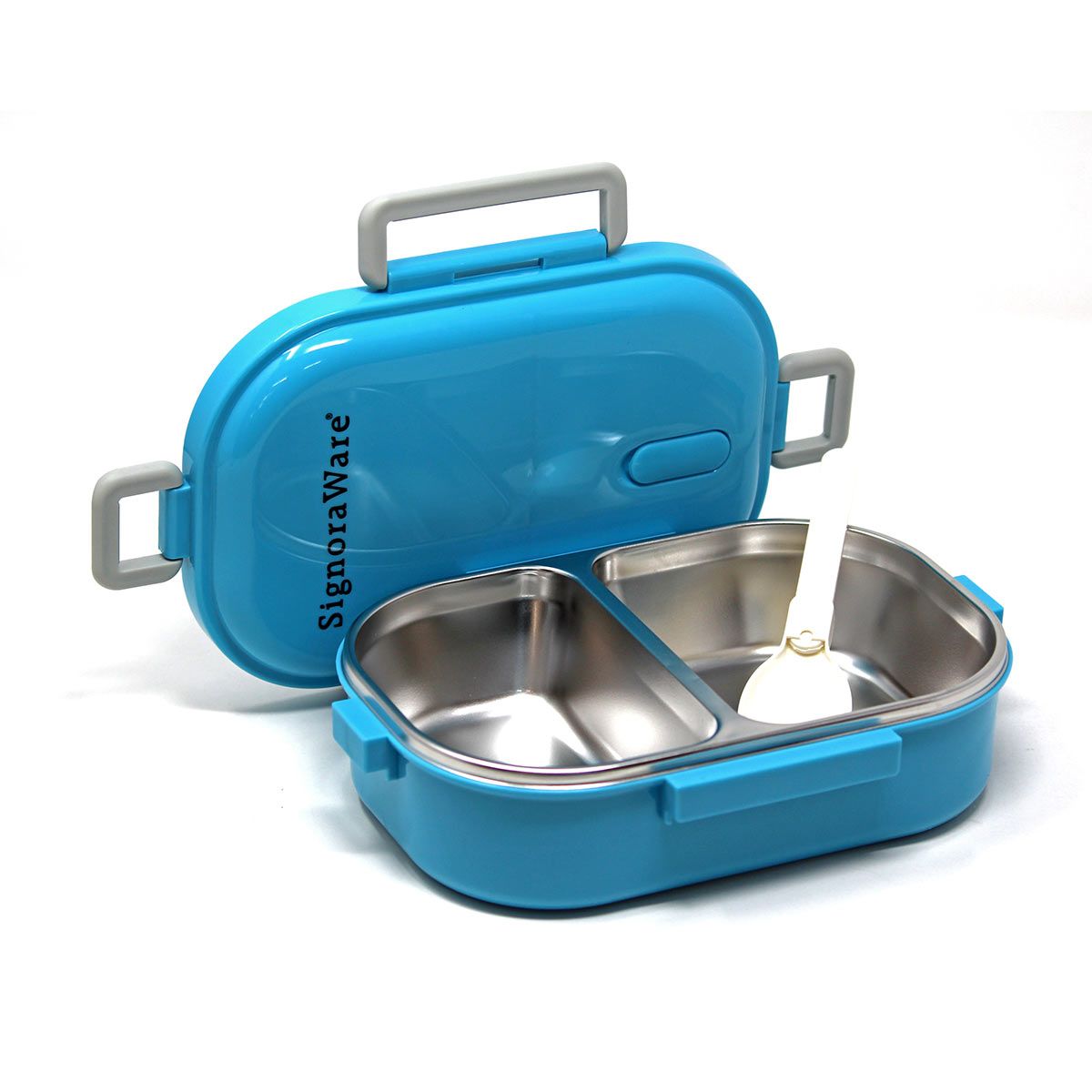 Signoraware Duo Star Steel Stainless Steel Inner Lunch Box