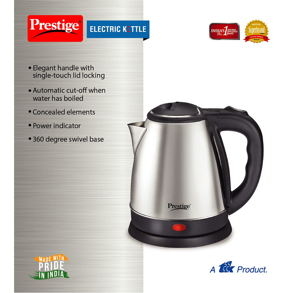 Prestige PKOSS 1.5 Electric Kettle, 1.5 Litres