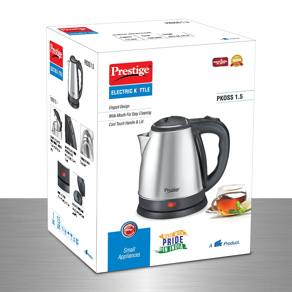 Prestige PKOSS 1.5 Electric Kettle, 1.5 Litres