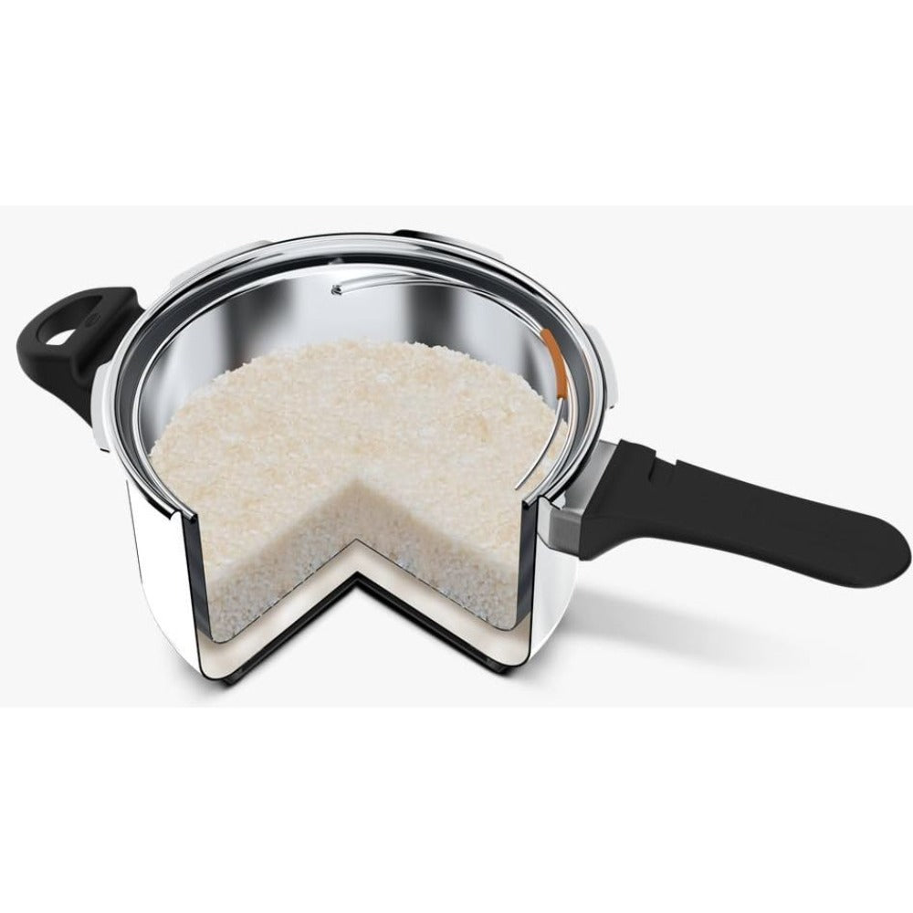 Ultra Duracook Triply Diet Stainless Steel Induction Base Outer Lid Pressure Cooker, 5.5 Litres