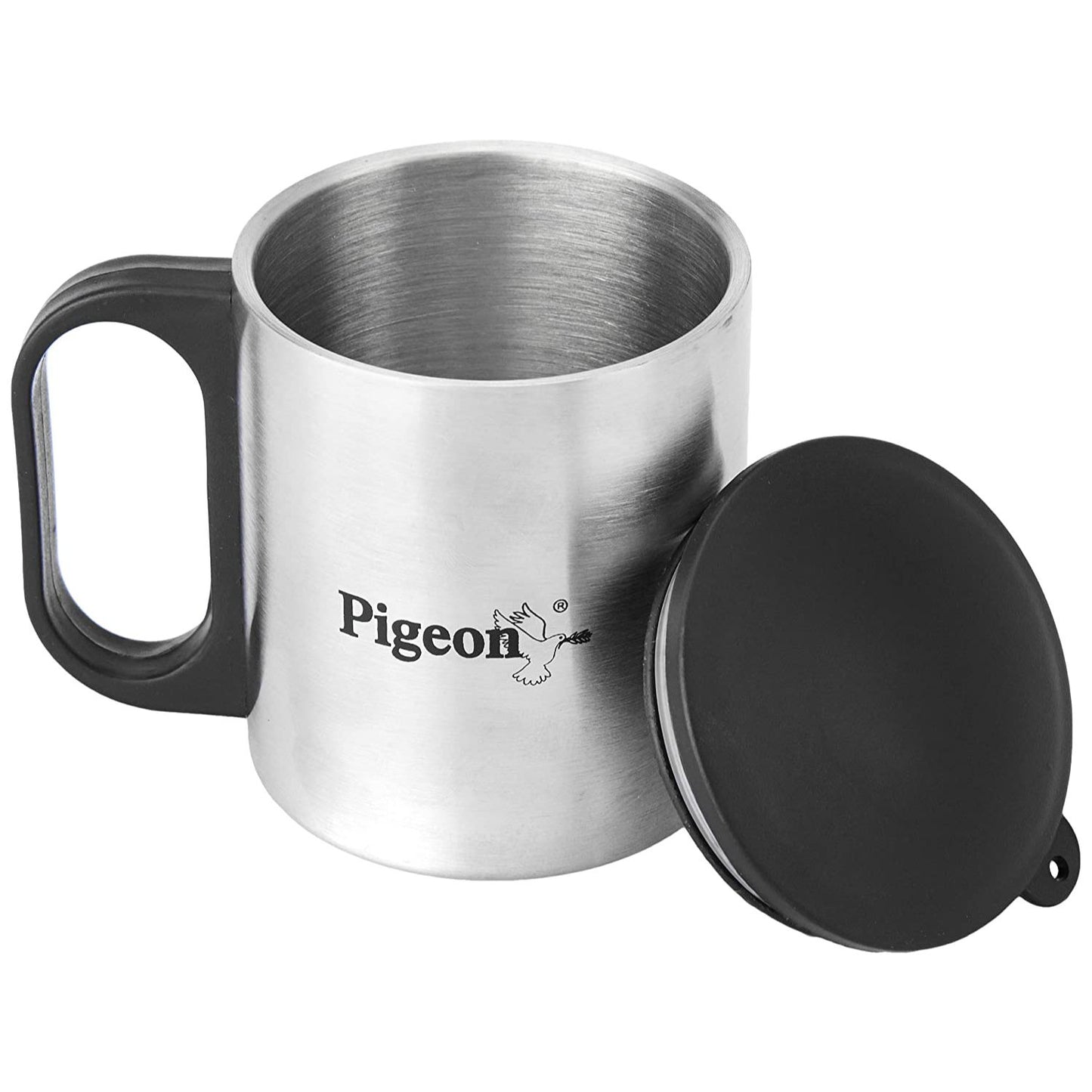 Pigeon Crown Stainless Steel Double Wall Coffee Cup, 180ML