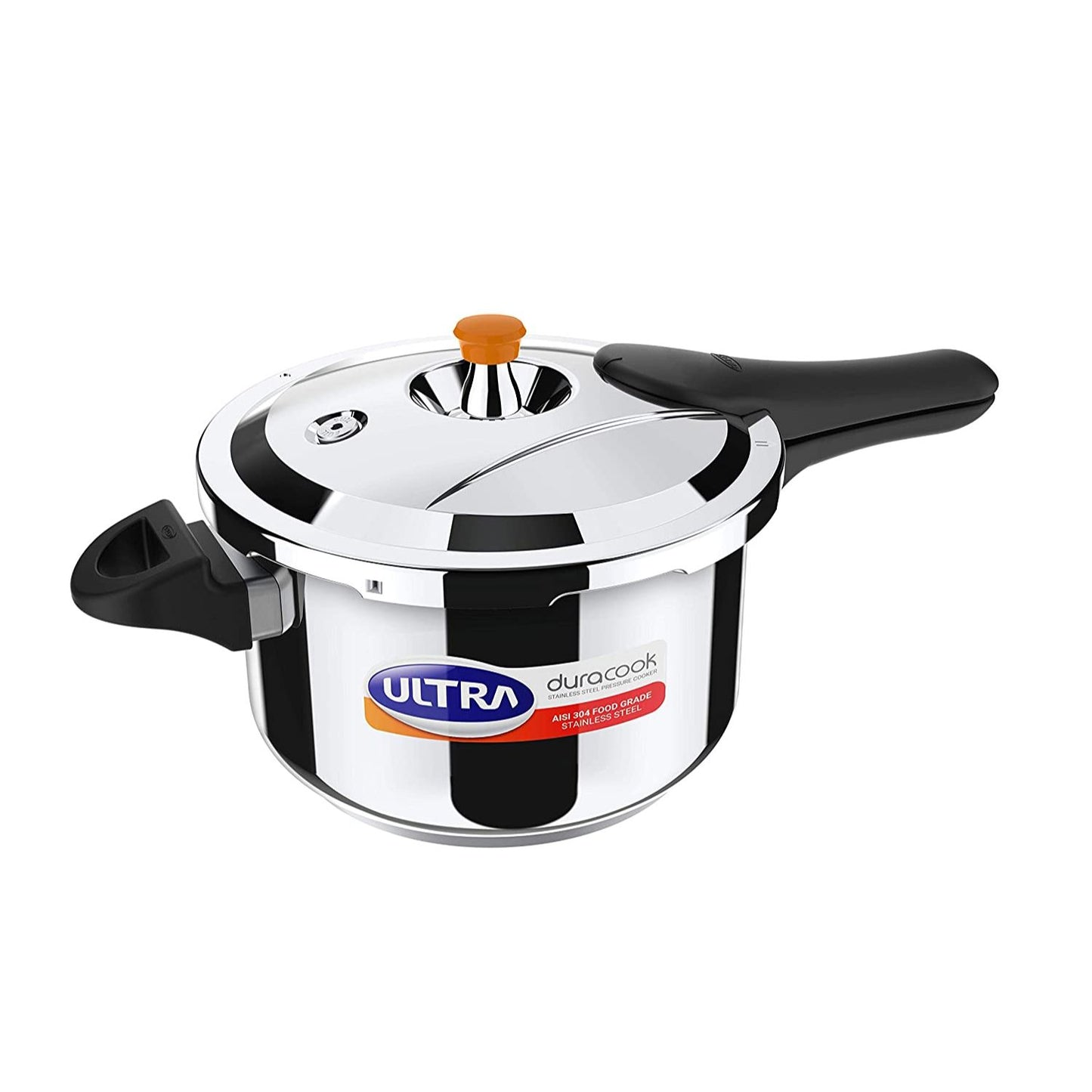 Ultra Duracook Stainless Steel Induction Base Outer Lid Pressure Cooker, 5.5 Litre