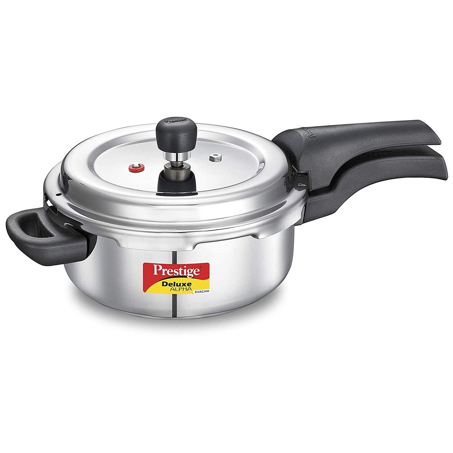 Prestige Deluxe Alpha Svachh Stainless Steel Induction Base Outer Lid Pressure Cooker, 3 Litres