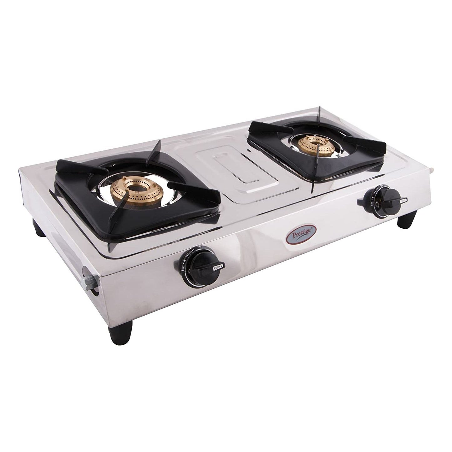 Prestige Star Stainless Steel Gas Stove, 2 Burner