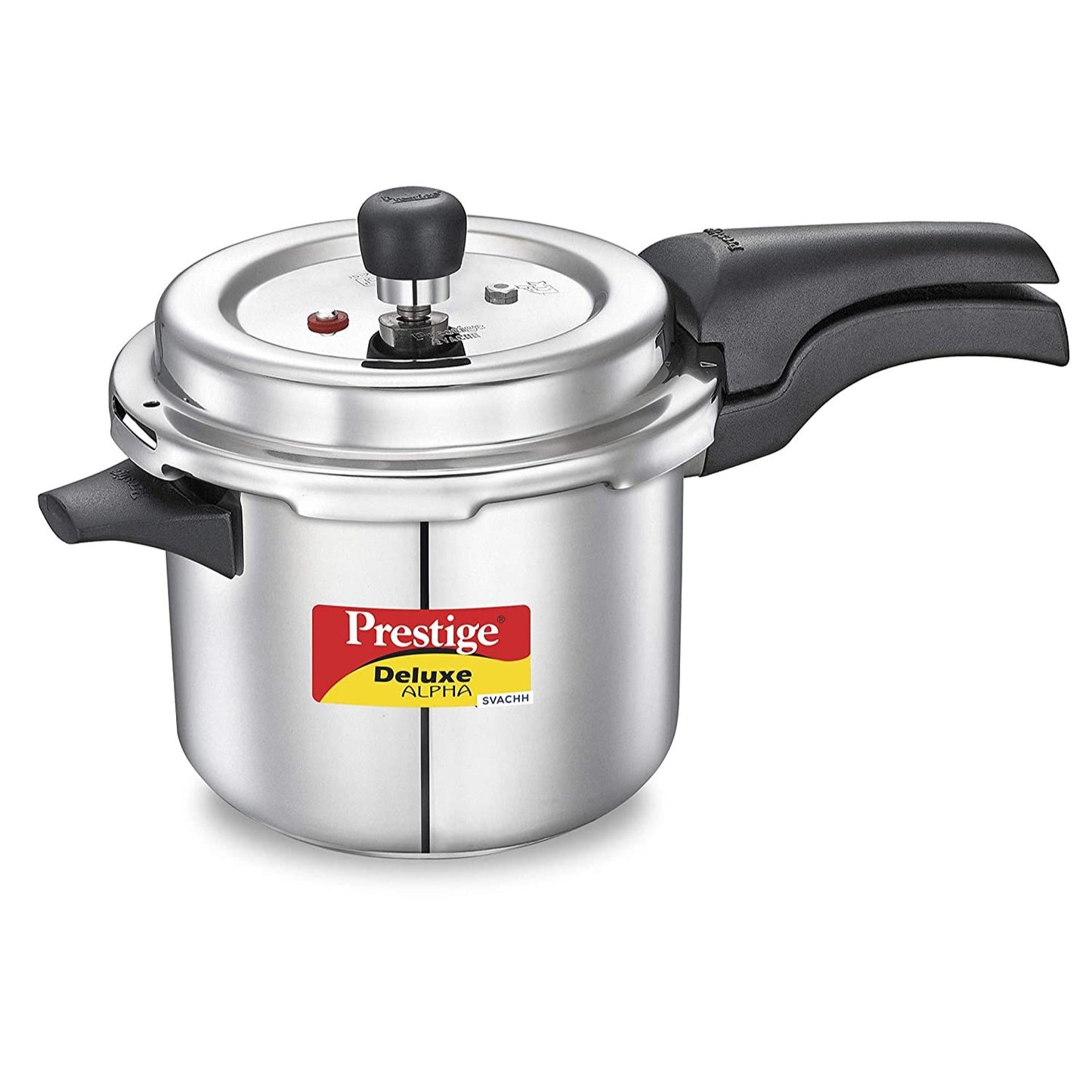 Prestige Deluxe Alpha Svachh Stainless Steel Induction Base Outer Lid Pressure Cooker, 3.5 Litres