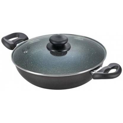 Prestige Omega Deluxe Granite Aluminium Induction Base Non-Stick Build Your Kitchen Set, 3 Units