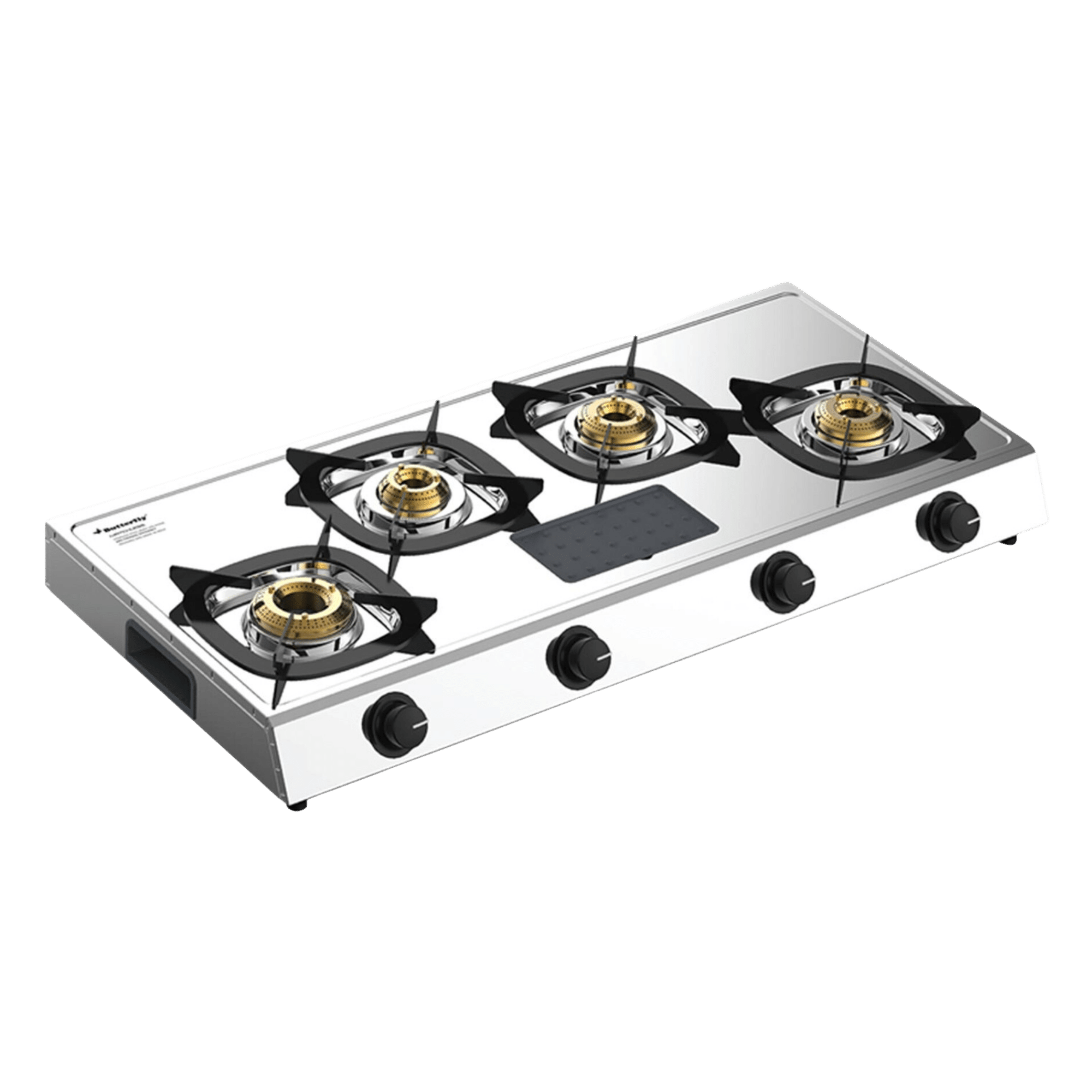 Butterfly Matchless Stainless Steel Gas Stove, 4 Burner TRP eStore