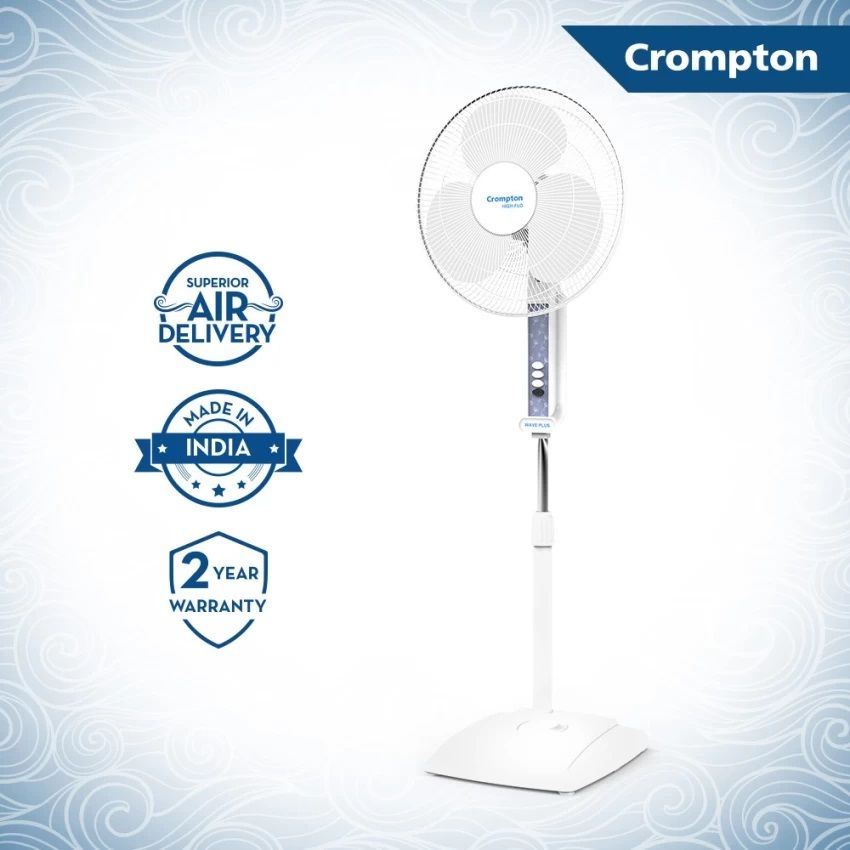 Crompton Surebreeze Hiflo Wave Plus Pedestal Fan, 400MM