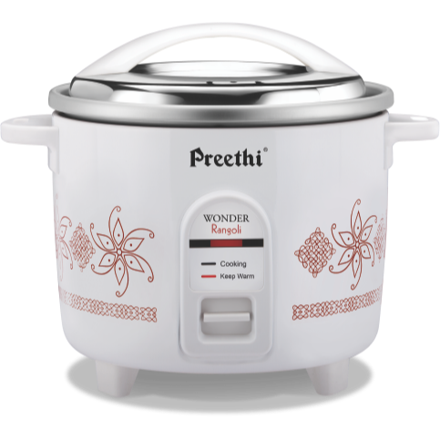 Preethi Wonder Electric Rice Cooker, 2.2 Litres Double Pan