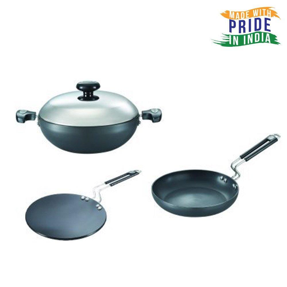 Prestige Hard Anodised Plus Gas and Induction Compatible Roti Tawa