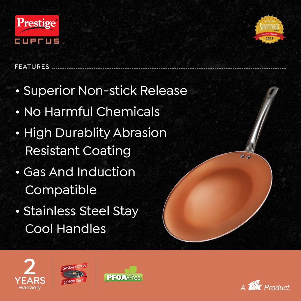 Prestige Cuprus Aluminium Induction Base Non-Stick Tawa