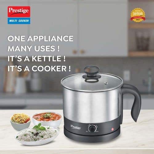 Prestige PMC 1.0 Plus Electric Multi Cooker Kettle, 1 Litre