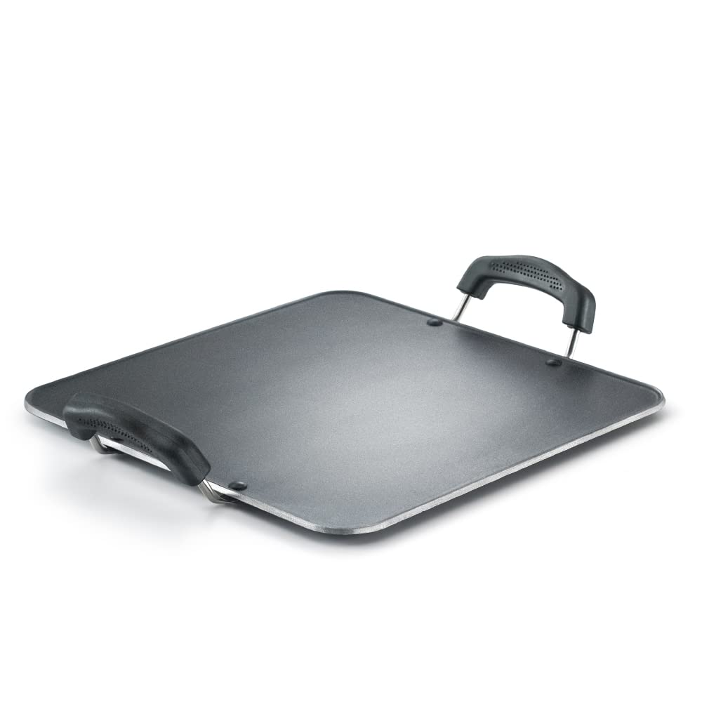 Prestige Omega Select Plus Aluminium Non-Induction Base Non-Stick Square Tawa, 305MM