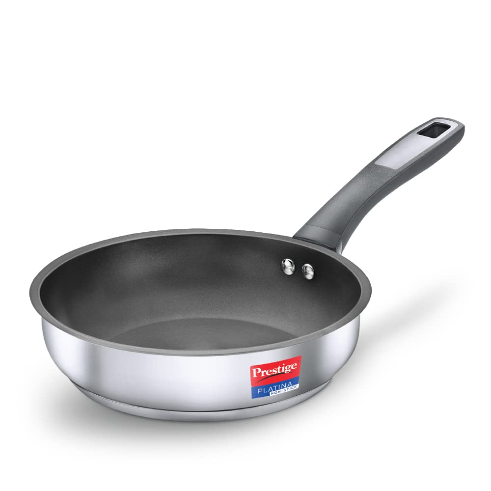 Prestige Platina Non-stick Stainless Steel Unique Impact Forged Bottom Fry Pan