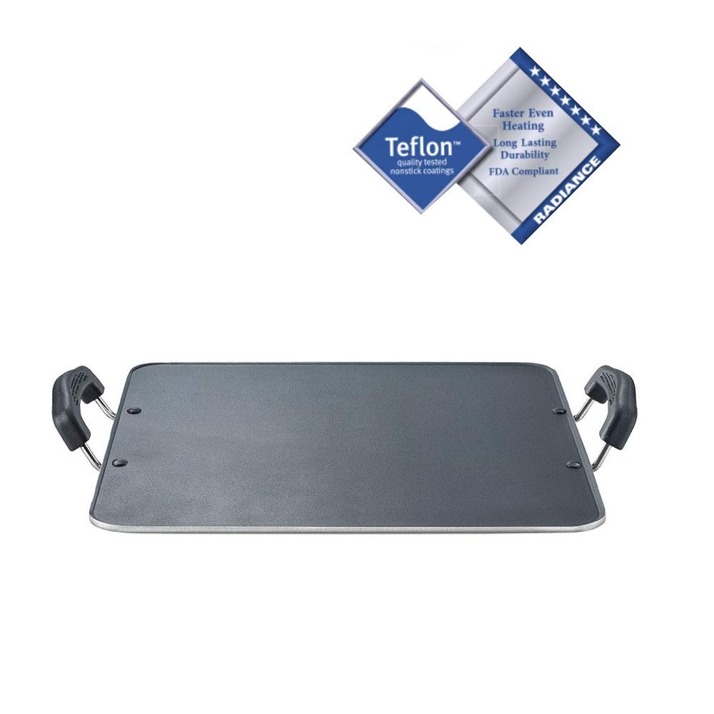 Prestige Omega Select Plus Aluminium Non-Induction Base Non-Stick Patri Tawa, 340MM