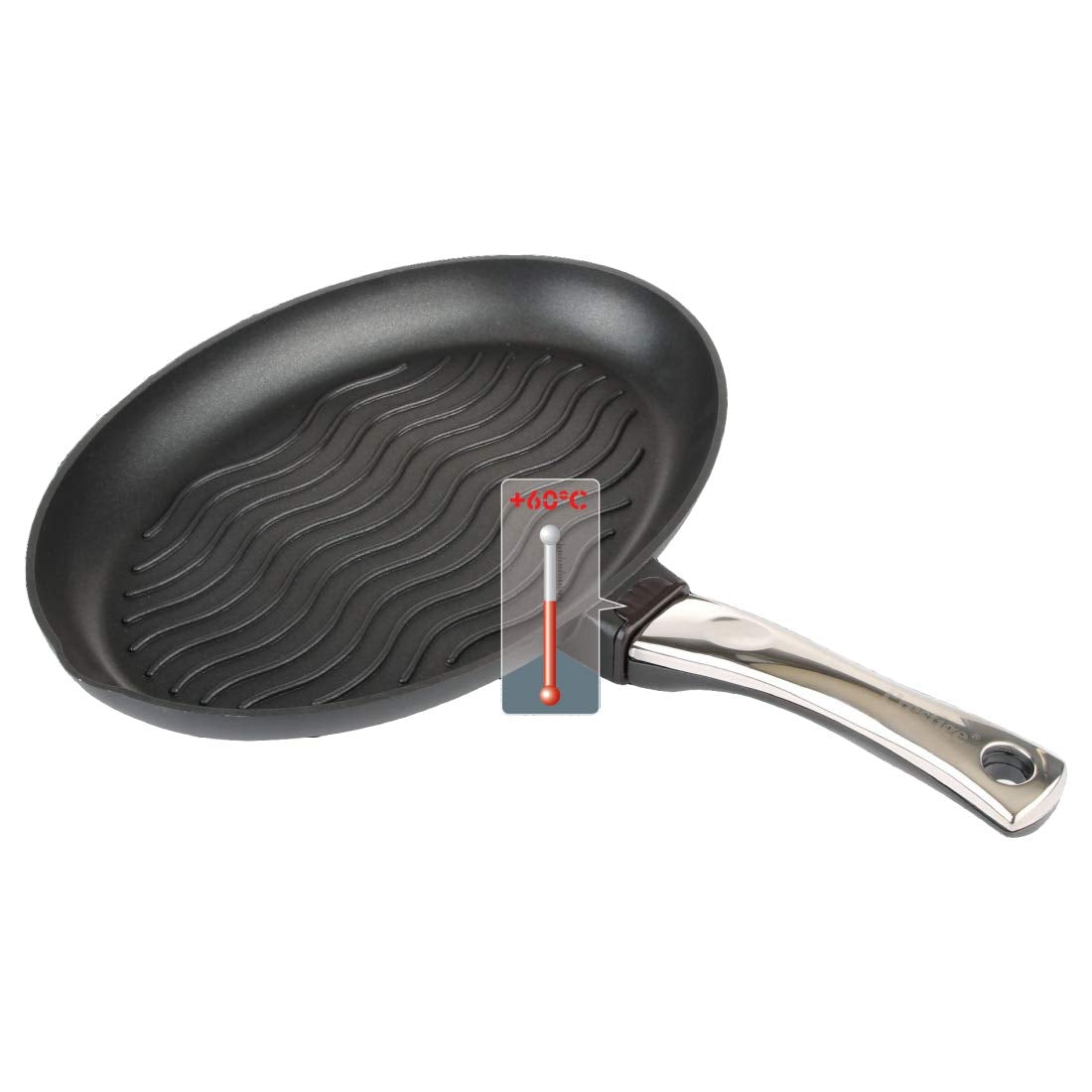 Prestige Omega Die-Cast Plus Aluminium Induction Base Non-Stick Fish Pan