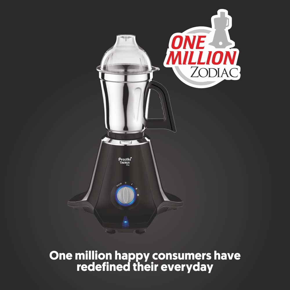 Preethi Taurus Pro MG-256 Mixer Grinder, 1000W, 3 Jar