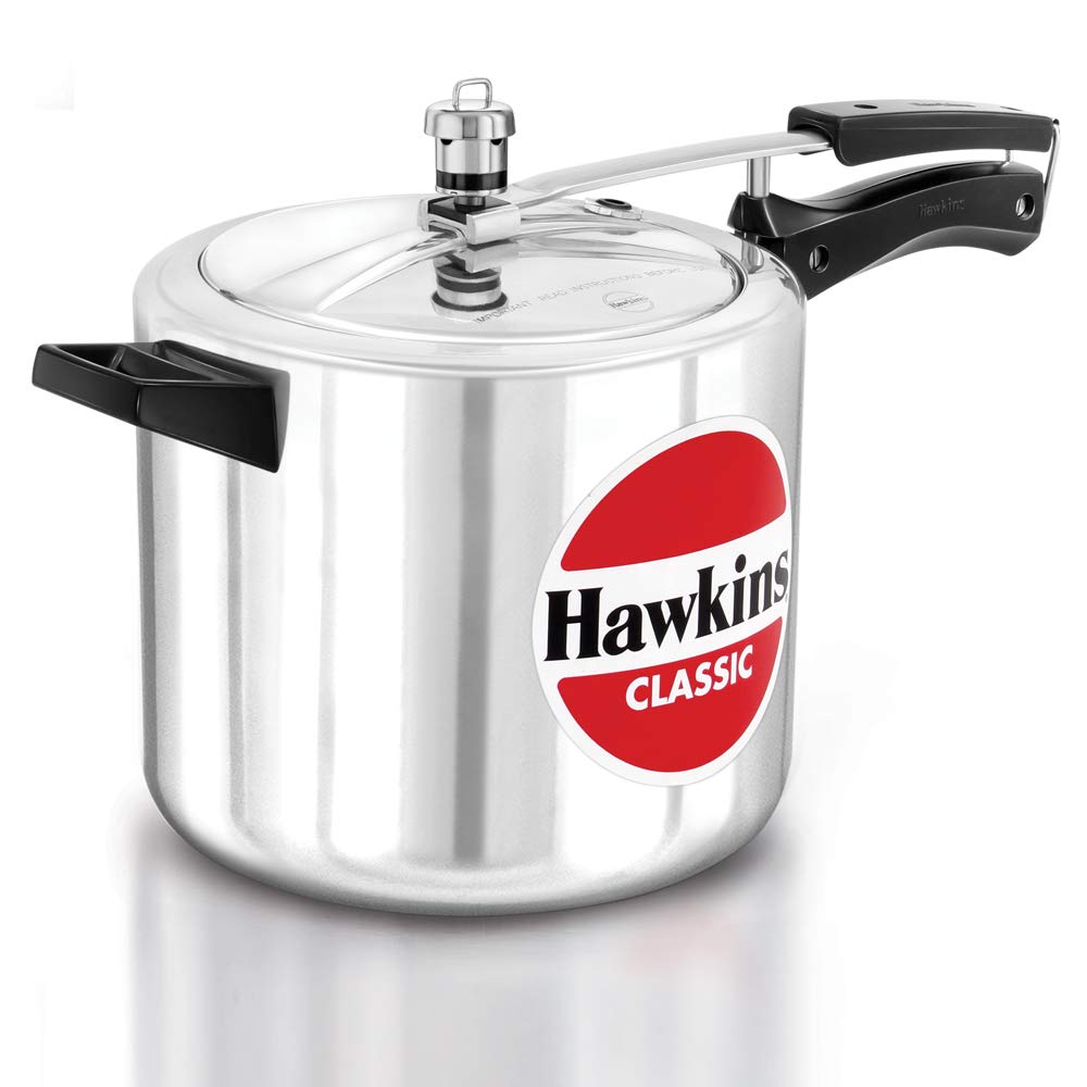 Hawkins Classic Aluminium Non-Induction Base Inner Lid Pressure Cooker, 6.5 Litres