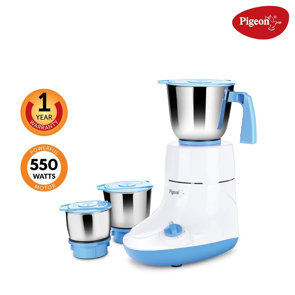 Pigeon Glory Mixer Grinder, 550W, 3 Jars