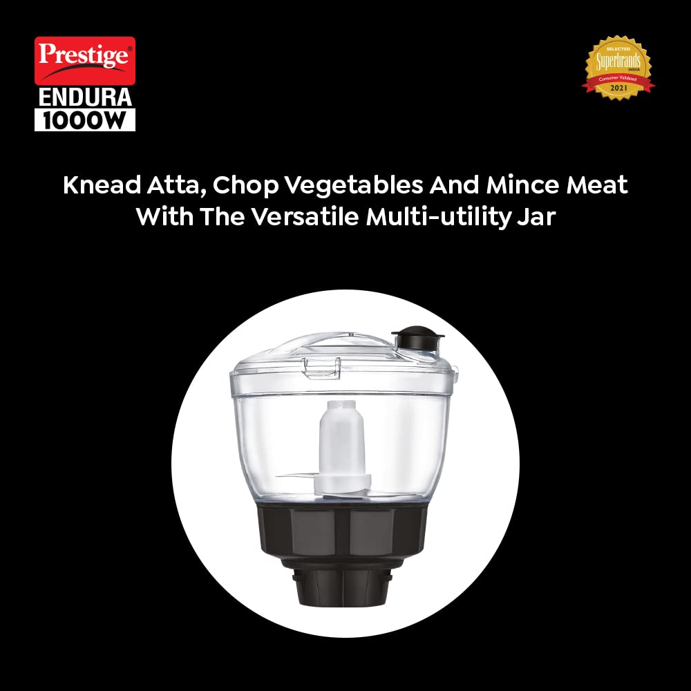 Prestige Endura Mixer Grinder, 1000W, 6 Jars