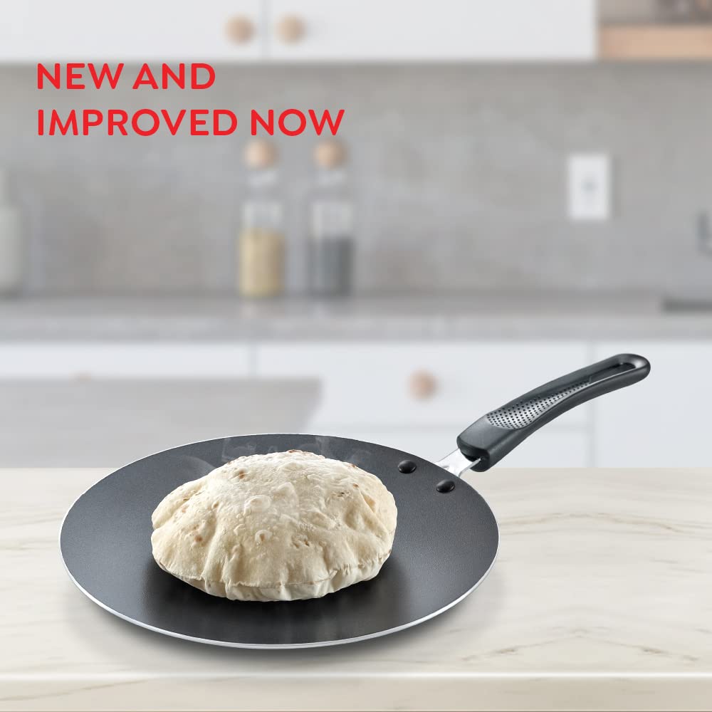 Prestige Omega Select Plus Aluminium Non-Induction Base Non-stick Concave Tawa
