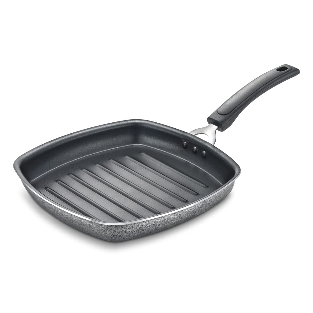 Prestige Omega Select Plus Aluminium Non-Induction Base Non-Stick Grill Pan, 250MM