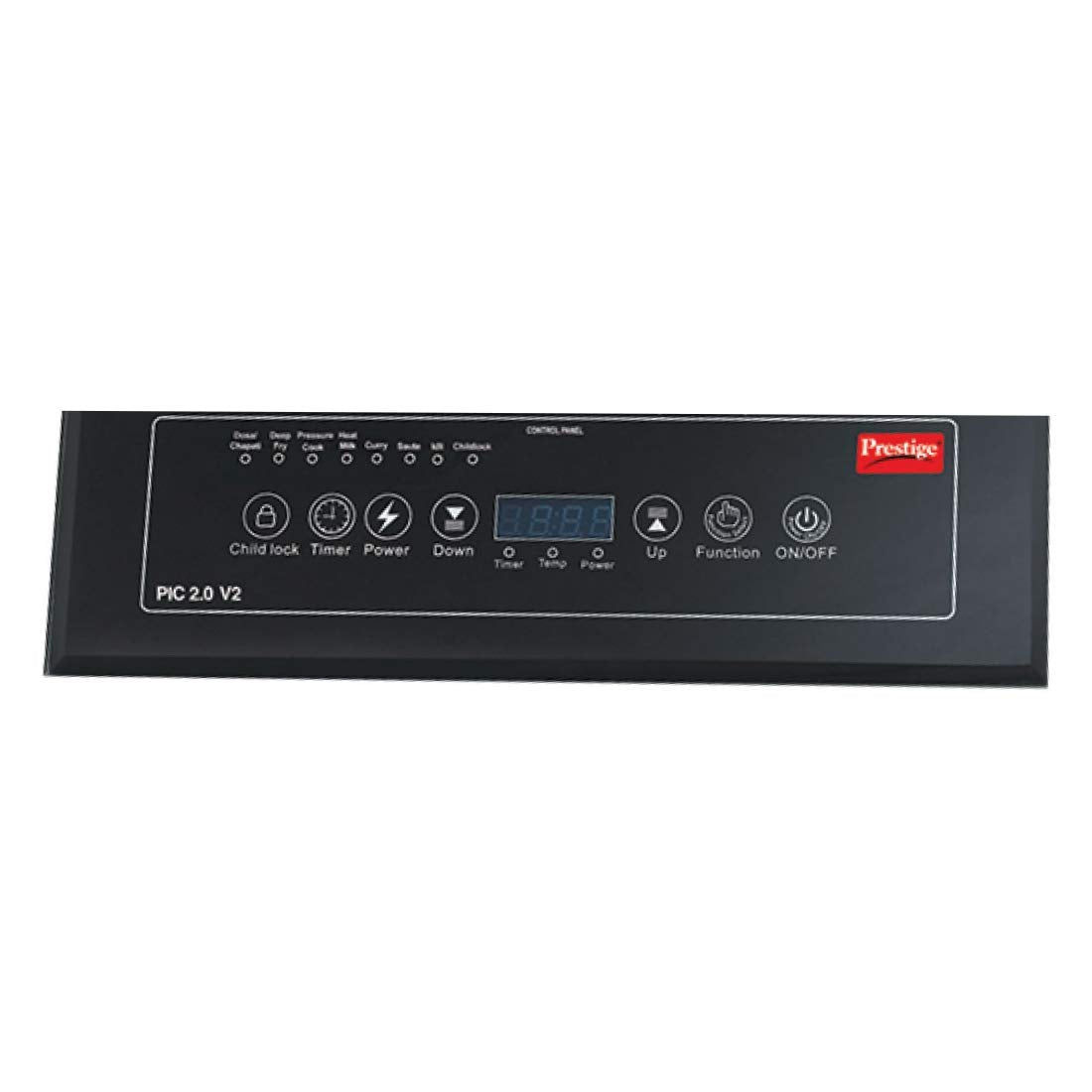 Prestige PIC 2.0 V2 Microcrystal Glass Panel Induction Cooktop, 2000W