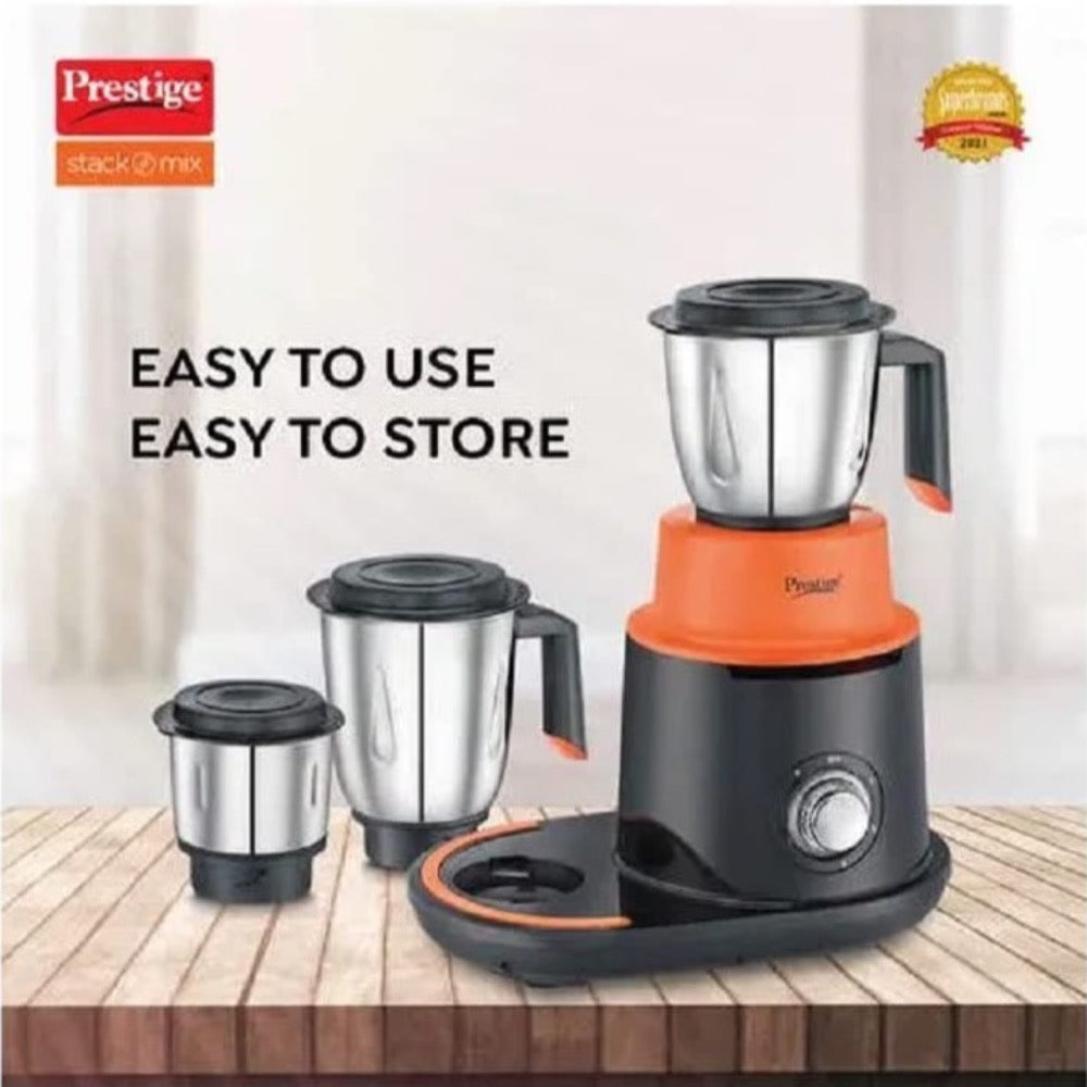 Prestige Stack-O-Mix Mixer Grinder, 750W, 3 Jars