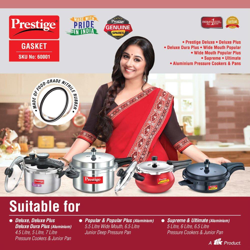 Prestige Pressure Cooker Gasket for Aluminium, Junior, 60001