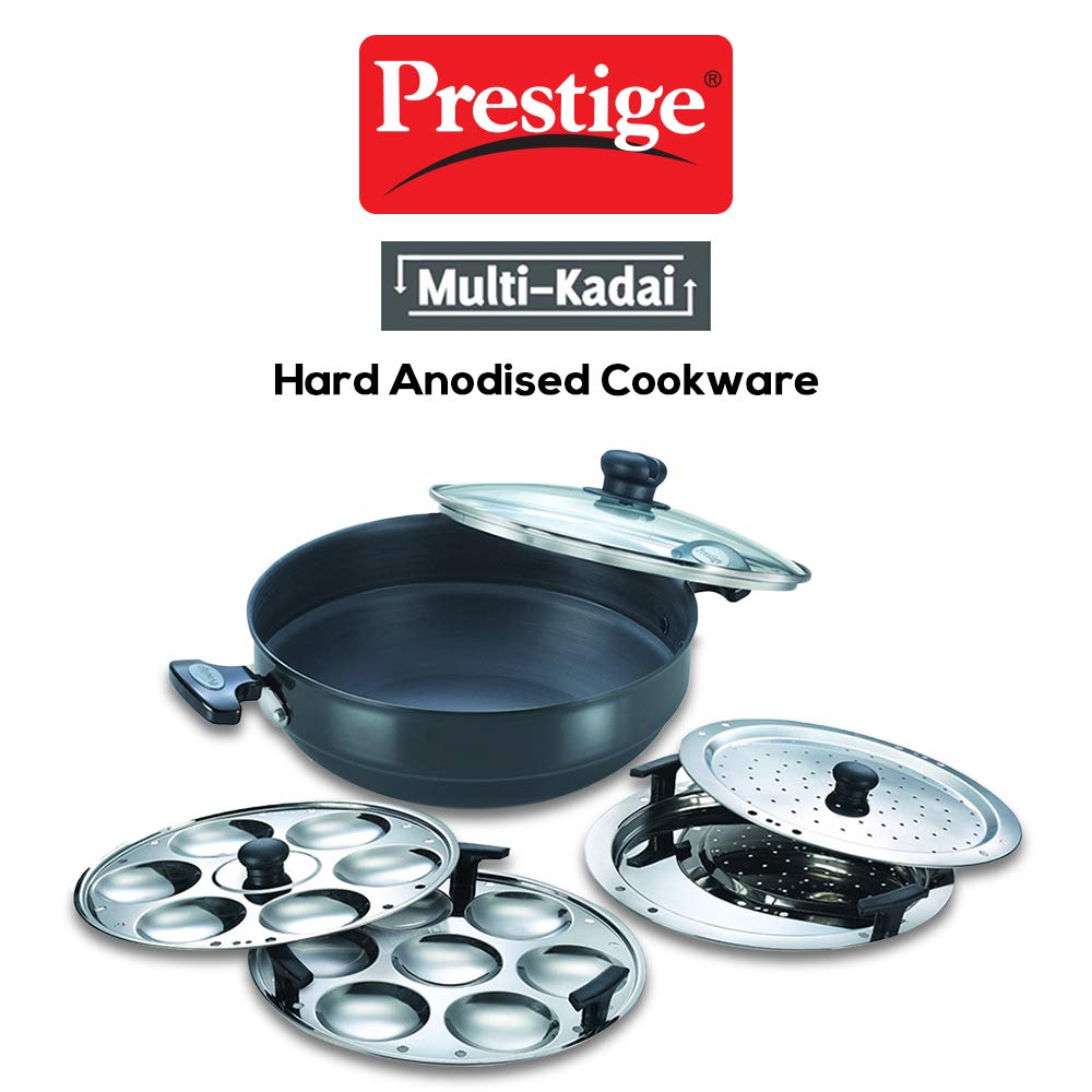 Prestige Hard Anodised Multi Kadai, 280MM